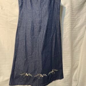 Sleeve less Jeans dress ladies